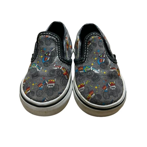 Vans Sz 4 Monster Truck Slip-On Sneakers Shoes - Picture 5 of 9